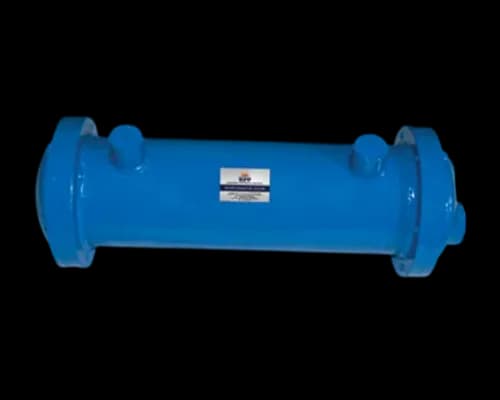 HPP water cooled heat exchanger, compact model with dual end flanges