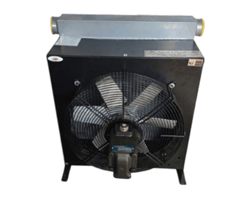 Air-Cooled Oil Cooler with Hydraulic Motor for Moving Vehicles