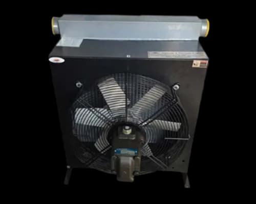 Air-Cooled Oil Cooler with Hydraulic Motor for Moving Vehicles